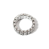 GA Double Tennis Chain Stretch Ring
