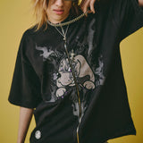 GALFY/ガルフィー ハーフ&ハーフ SS Tee