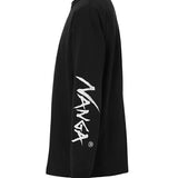 NANGA ECO HYBRID SLV LOGO L/S TEE