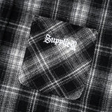 SUPPLIER/サプライヤー Cross Rhinestone Flannel Check Shirt LS