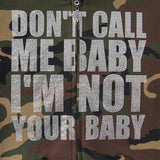 SupBaby by SUPPLIER/サプベイビー バイ サプライヤー Camouflage Not Your Baby Cropped Zip Hoodie
