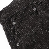 SUPPLIER/サプライヤー Multiple Cross Leather Patch Baggy Denim