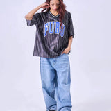 FUBU/フブ Patch V Neck S/S T-Shirts