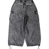 GA DENIM WIDE-CARGO PANTS