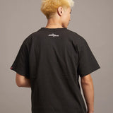 B-TRS PARIS/JPN PRINT&LINESTONE SS TEE