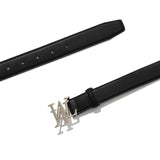 WOOALONG.ウアロン-Signature Logo Leather Belt