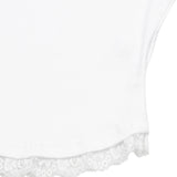 MUCENT/ムセント SUNNIOR LACE V-NECK HALF T SS