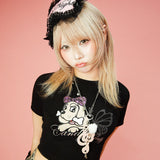 Candy Galfy/キャンディーガルフィー ピカピカギャルちゃんバタフライチビTee SS