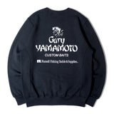 RUSSELLxGARY YAMAMOTO BACK LOGO CREW SHIRT