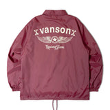vanson/バンソン ロゴ・ナイロン コーチJKT