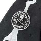 VANSON×MASTERMIND WORLD/バンソン×マスターマインドワールド ダメージ 裏毛クルーネック スウェット REGULAR FIT