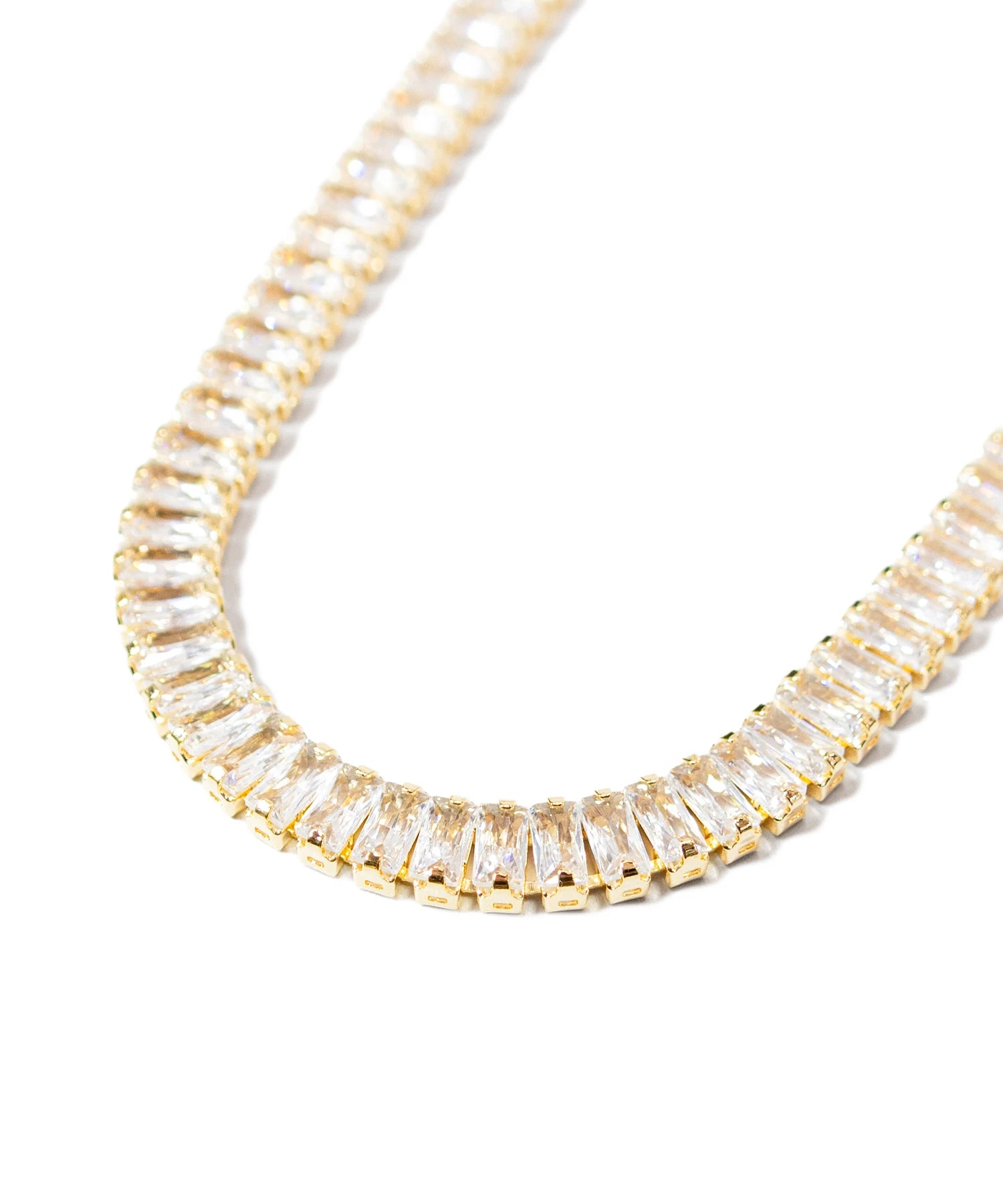 GA  Narrow StoneTennis Chain Necklace