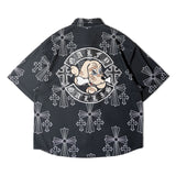 【GALFY×GALLIS ADDICTION】別注十字架わんわん柄SSシャツ