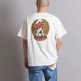 SCHOTT-T-SHIRT EAGLE AND RIBBON EMB
