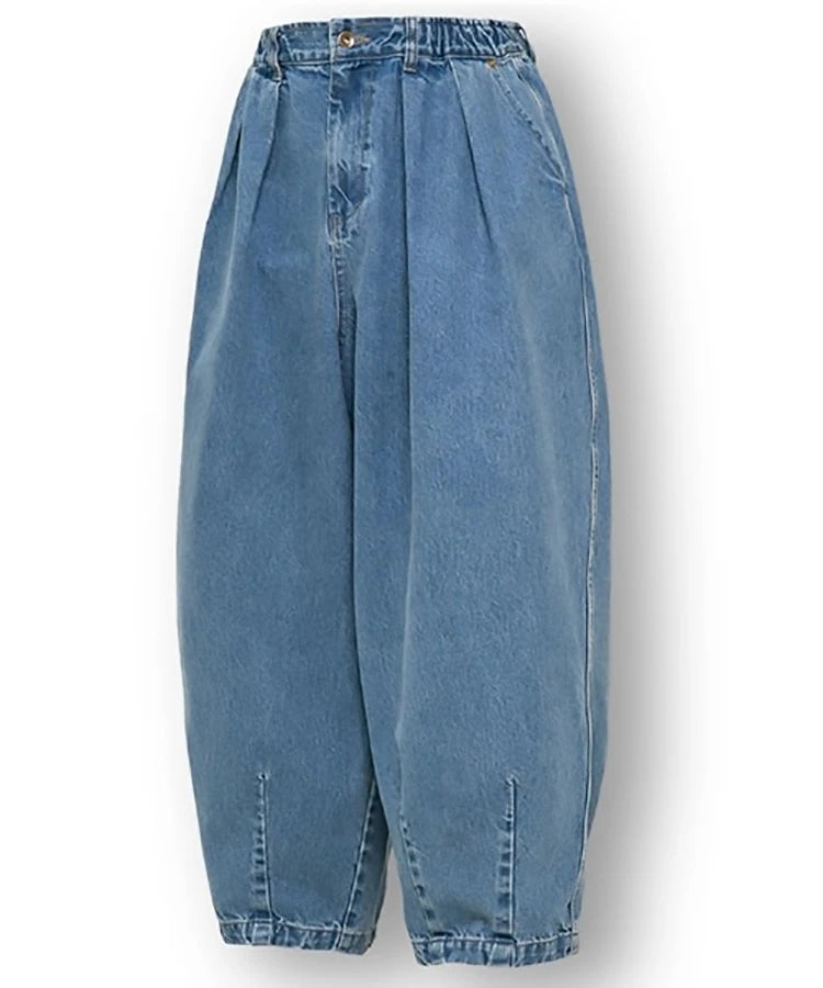 ANGLAN-Stone Vintage Denim Balloon Pant/アングラン デニムバルーンパンツ