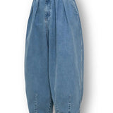 ANGLAN-Stone Vintage Denim Balloon Pant/アングラン デニムバルーンパンツ