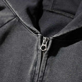 Thrifty look EMBROIDERY ZIP-UP PARKA