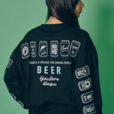 YOIDORE/酔いどれ 缶ビール クルーネックスウェット