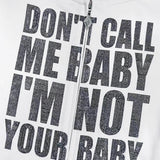 SupBaby by SUPPLIER/サプベイビー バイ サプライヤー Not Your Baby Cropped Zip Hoodie