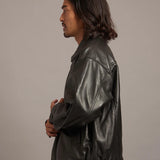 SKOOKUM.JE LAMB LEATHER ZIP JACKET