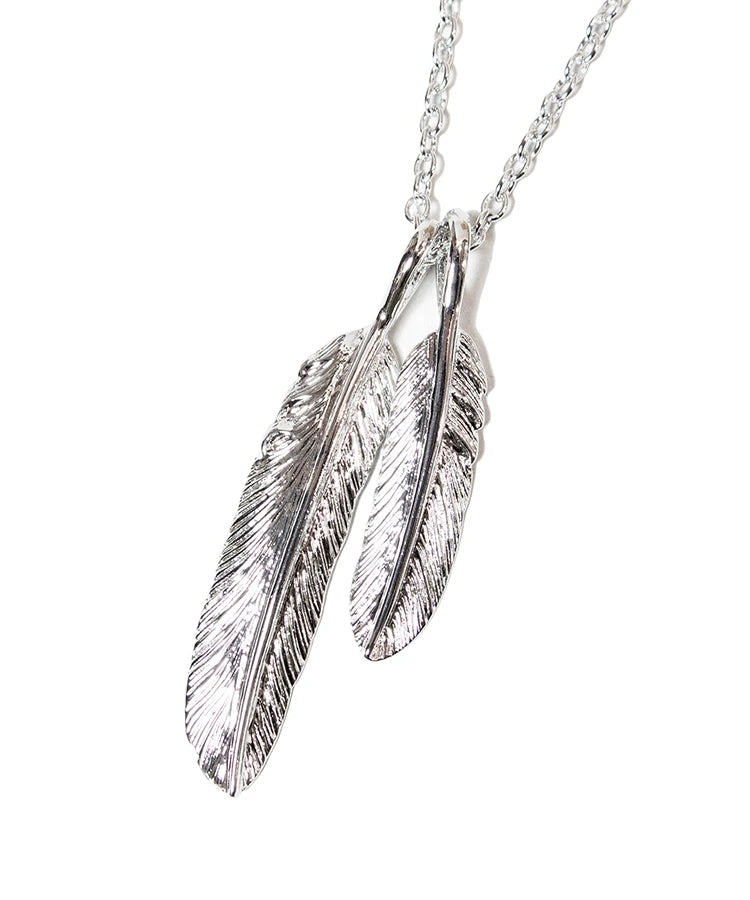 GA 2FEATHER NECKLACE