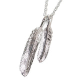 GA 2FEATHER NECKLACE