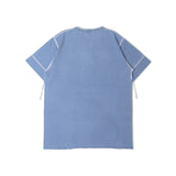 Healthknit/ヘルスニット INDIGO HENLEY NECK SHORT SLEEVE TEE