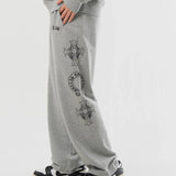 GA Cross 刺繍-Print Pants