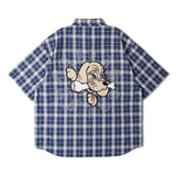【GALFY×GALLIS ADDICTION】安心の十字架キラキラチェックSSシャツ