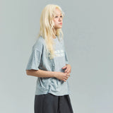 JE-クロップド丈・ロゴ SS TEE