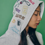 YOIDORE/酔いどれ 酔っ払いフードパーカー