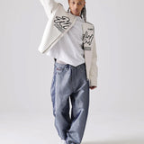 FUBU-Faux Leather Racing Jacket