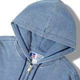 RUSSELL DENIM SWEAT ZIP-UP HOODIE