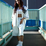 FUBU/フブ Satin Baseball S/S Shirts