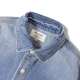 ALCARZA/アルカーザ ダメージデニムシャツ LS