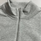 FOTL×JM-Logo Half zip Sweat