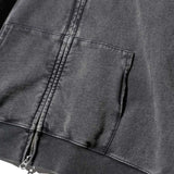 Thrifty look EMBROIDERY ZIP-UP PARKA