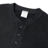SEABEES/シービーズ TCワッフル ヘンリーネック・LSTEE