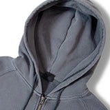 FIRST DOWN LOGO HOODED ZIP SWEAT