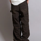 CPGN STUDIO-Oblique incision Carpenter Pants