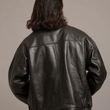 SKOOKUM.JE LAMB LEATHER ZIP JACKET