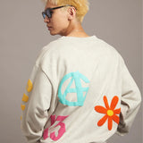 GA SUEDE POP-MOTIF CREW