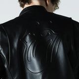 【THE ROLLING STONES×JACKROSE】 COW LEATHER SEMI DOUBLE STAND RIDERS