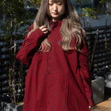 GA GINGHAM-CHECK SHIRT