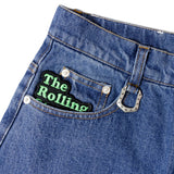 【The Rolling Stones×JACKROSE】 シグネチャー・ワッペン デニムパンツ