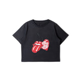 【The Rolling Stones×JACKROSE】サクランボ・リップス&タン クロップド丈 SSTEE