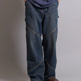 CPGN STUDIO-Oblique incision Carpenter Pants