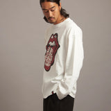 B-TRS PRINT&LINESTONE LS TEE
