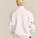 GA 裏毛-COLORFULL刺繍HALF-ZIP