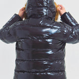 GA SHINY FUR PUFF-JACKET